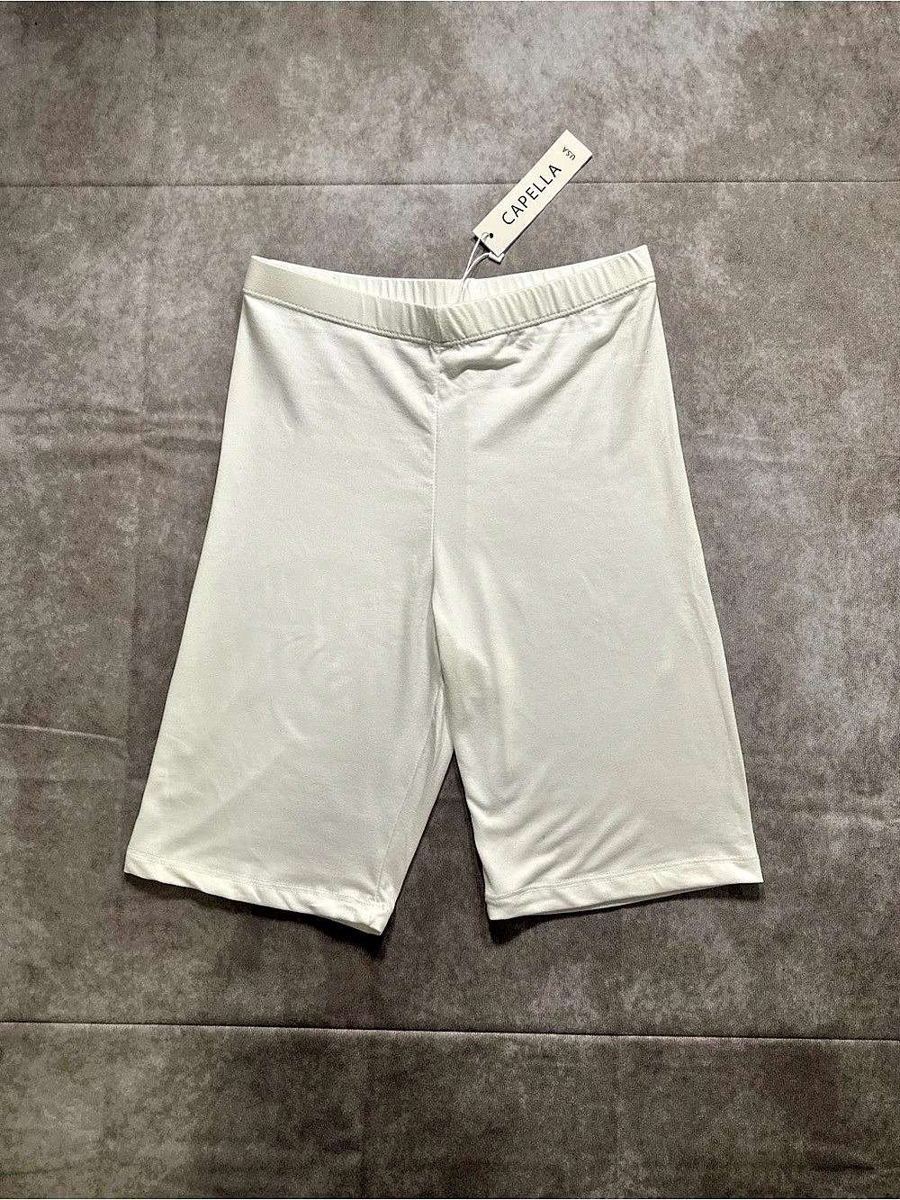 Bike Shorts in White Size Small